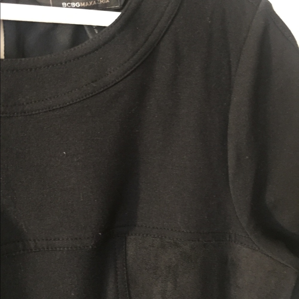 BCBG Suede & Faux Dress - Picture 3 of 4